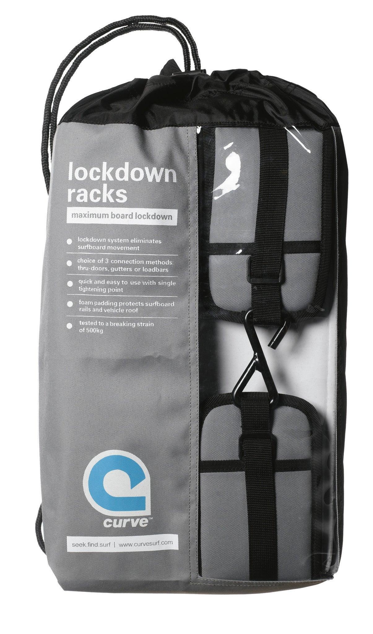 Curve Lockdown SUP Soft Racks in packaging
