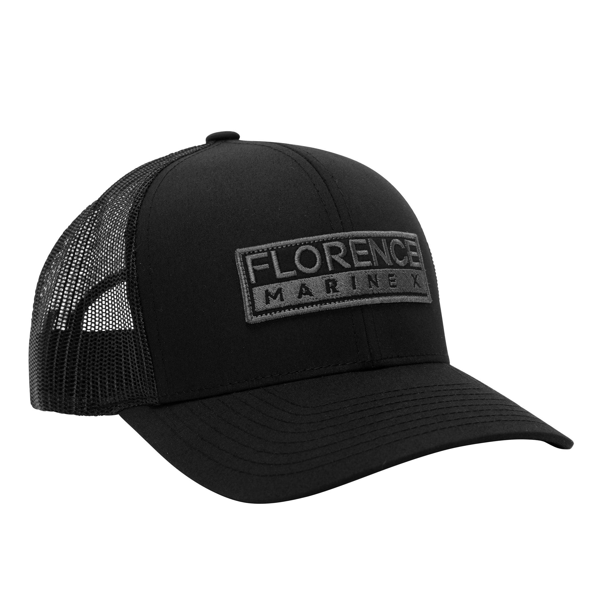 Florence Marine X Trucker Hat - Black Black front