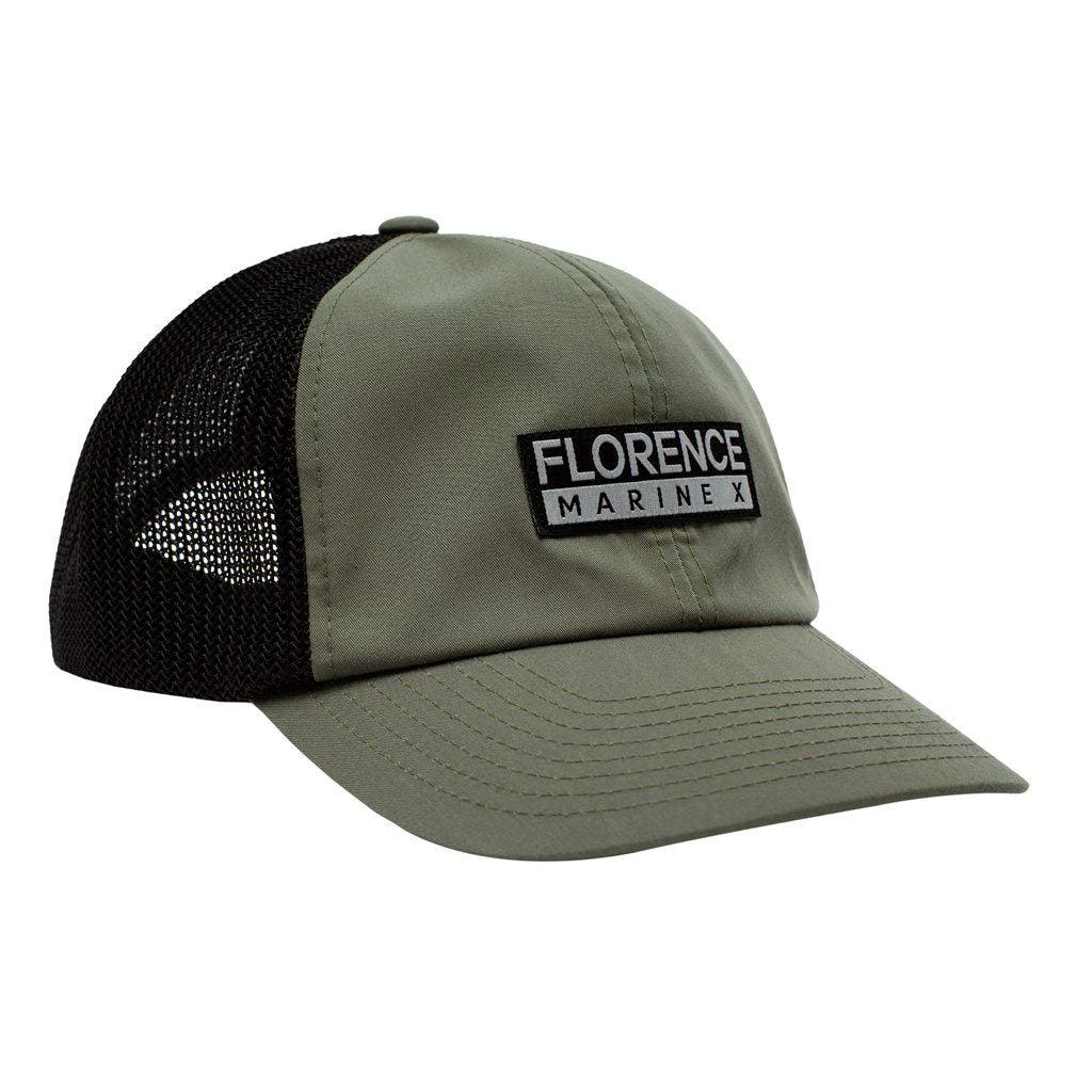 Florence Marine X Unstructured Trucker Hat - Loden front