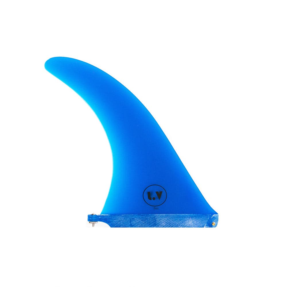 LV Fins LB Classic Raked 11" Single Fin - Translucent Blue 2