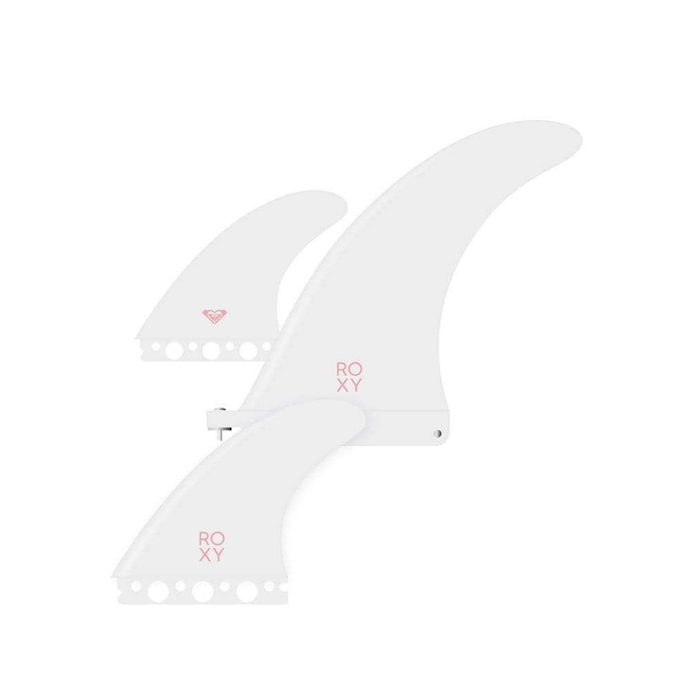 Roxy 2+1 Fin Set - White