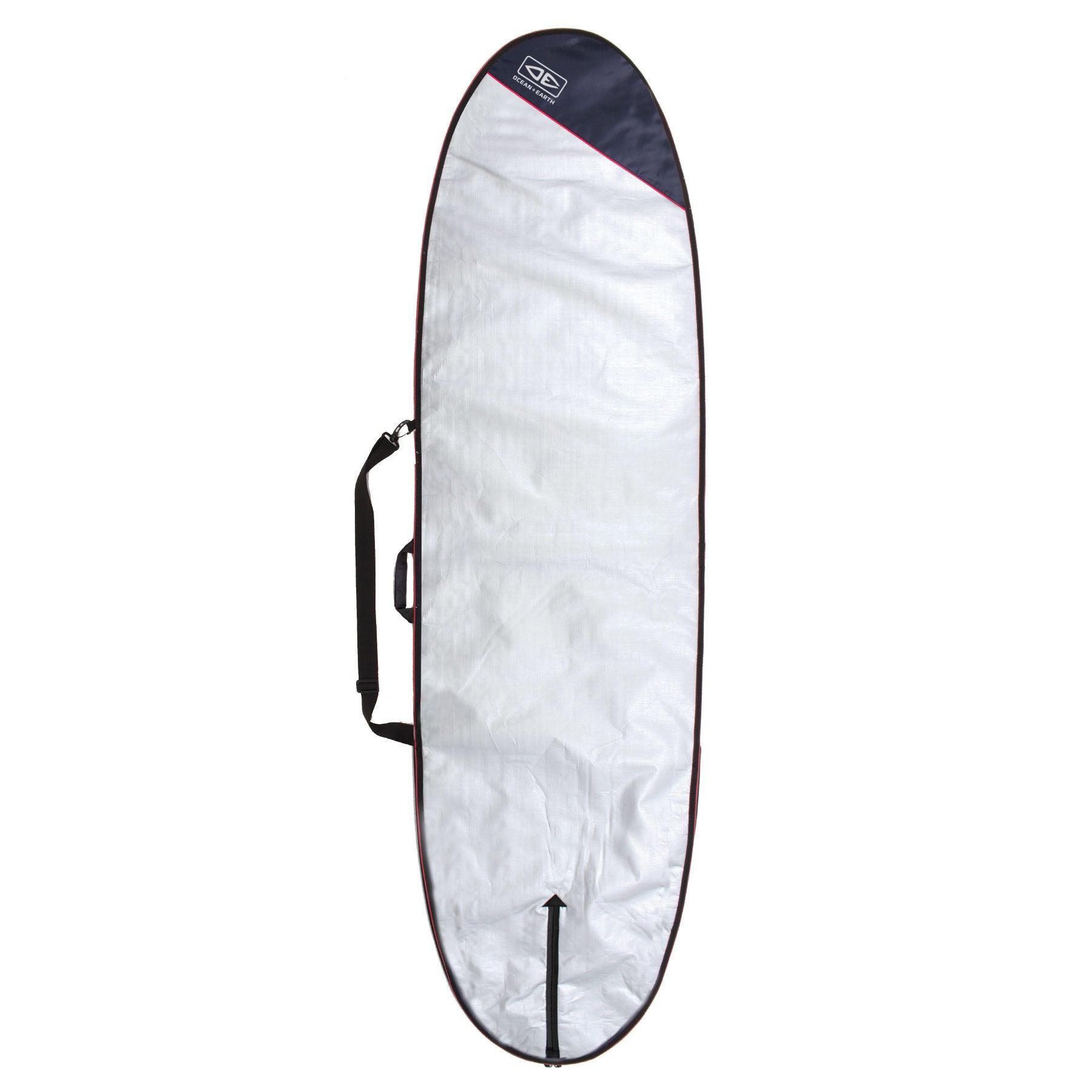 Barry Basic Longboard Cover - Black/Red / 8'0" 3
