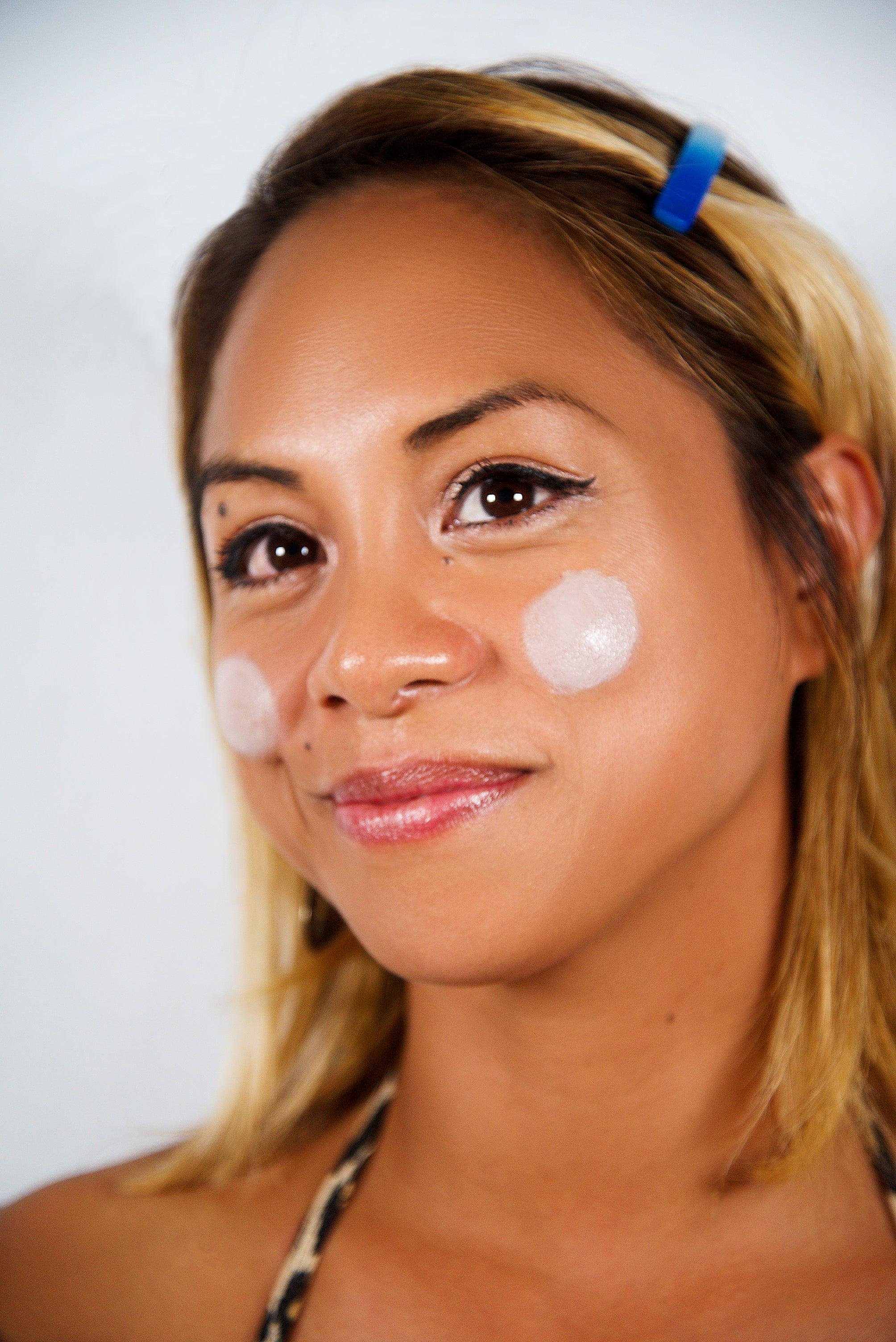 Surf Durt "Green Top" Zombie White SPF 30 Sunscreen on model