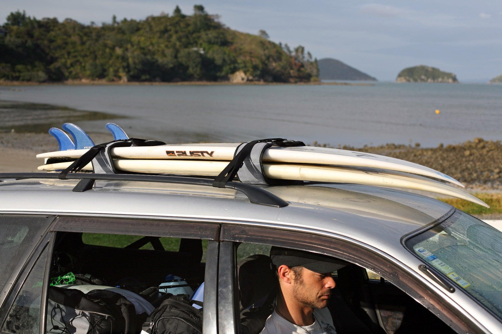Curve Lockdown Surfboard Soft Racks on the go