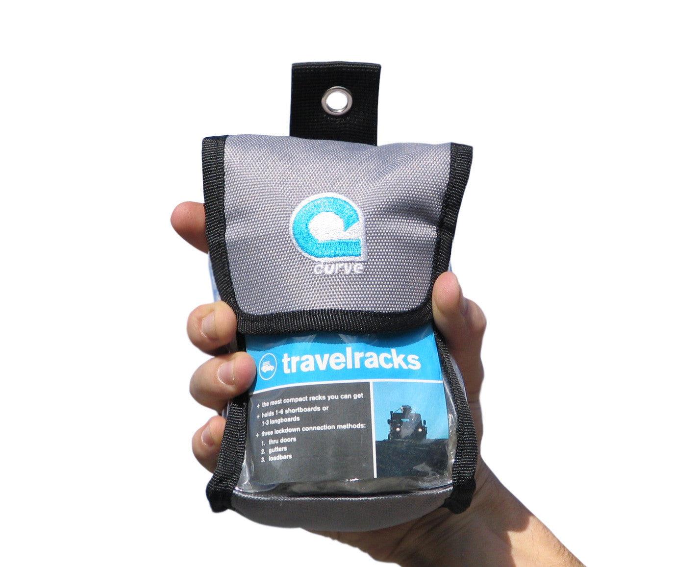 Curve Travelracks Surfboard Soft Racks in packaging