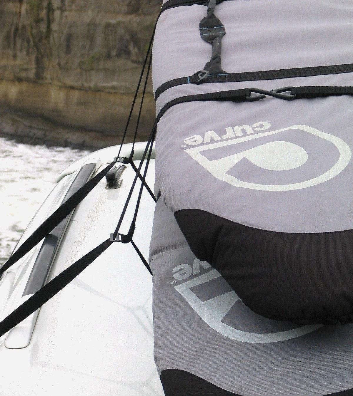 Curve Travelracks Surfboard Soft Racks in situ wide