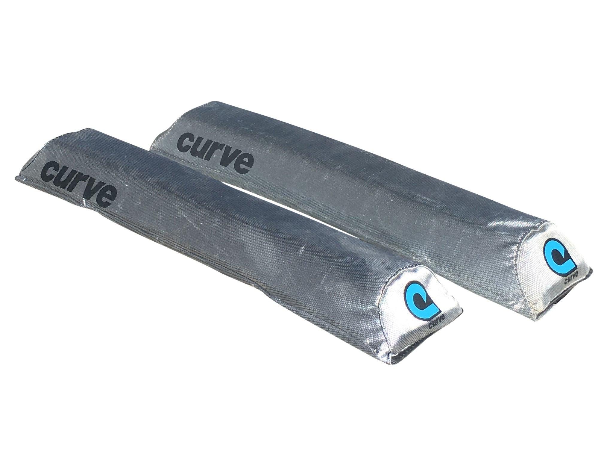 Curve Roof Rack Pads Aero - Silver - Double 28"