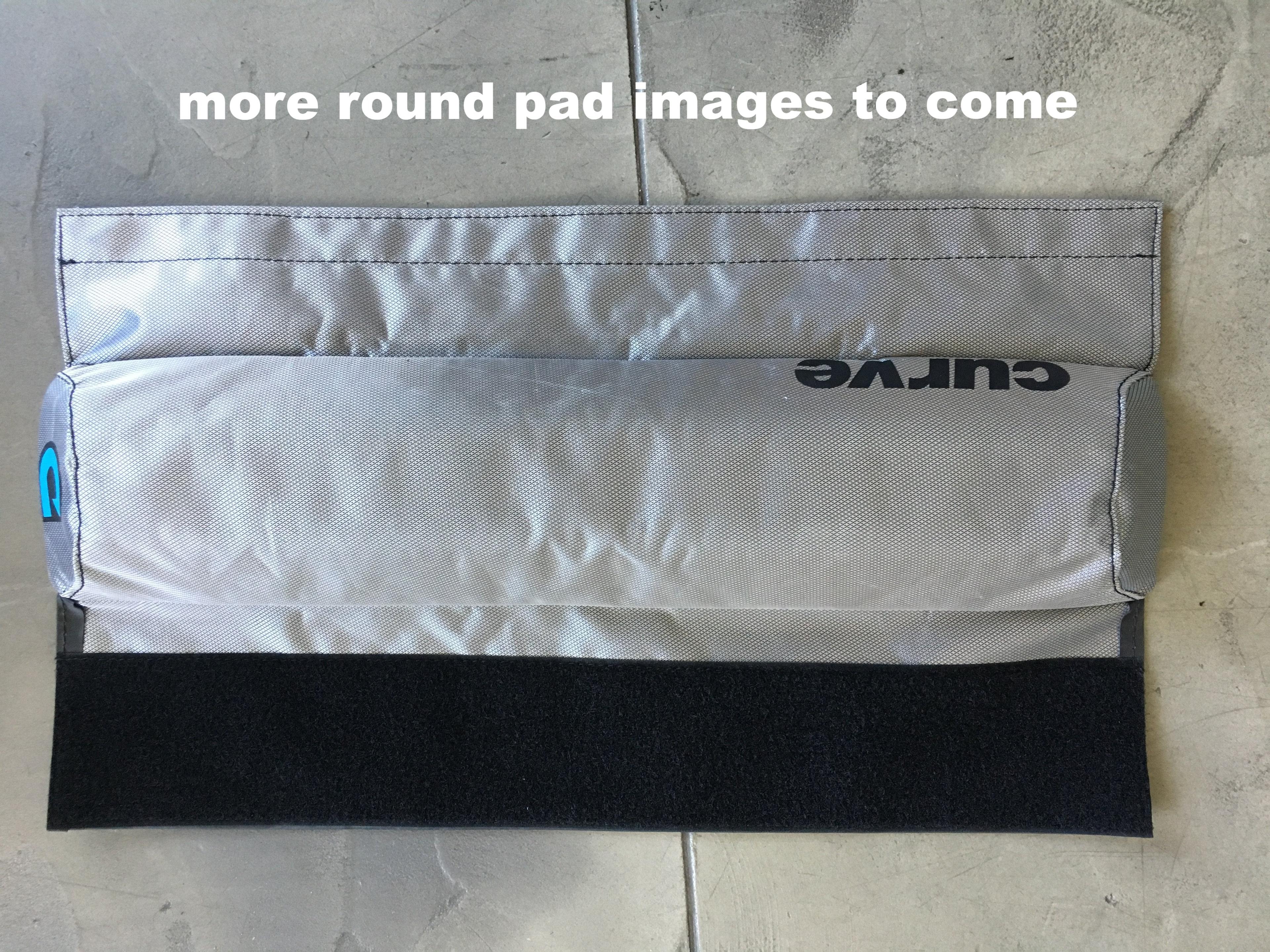 Curve Roof Rack Pads Round - Silver - Double 28"