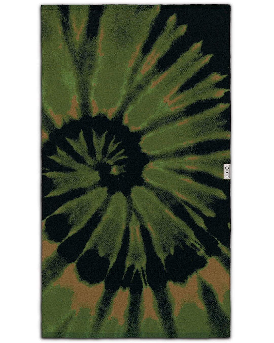 LEUS Tie Dye Camo Beach Towel