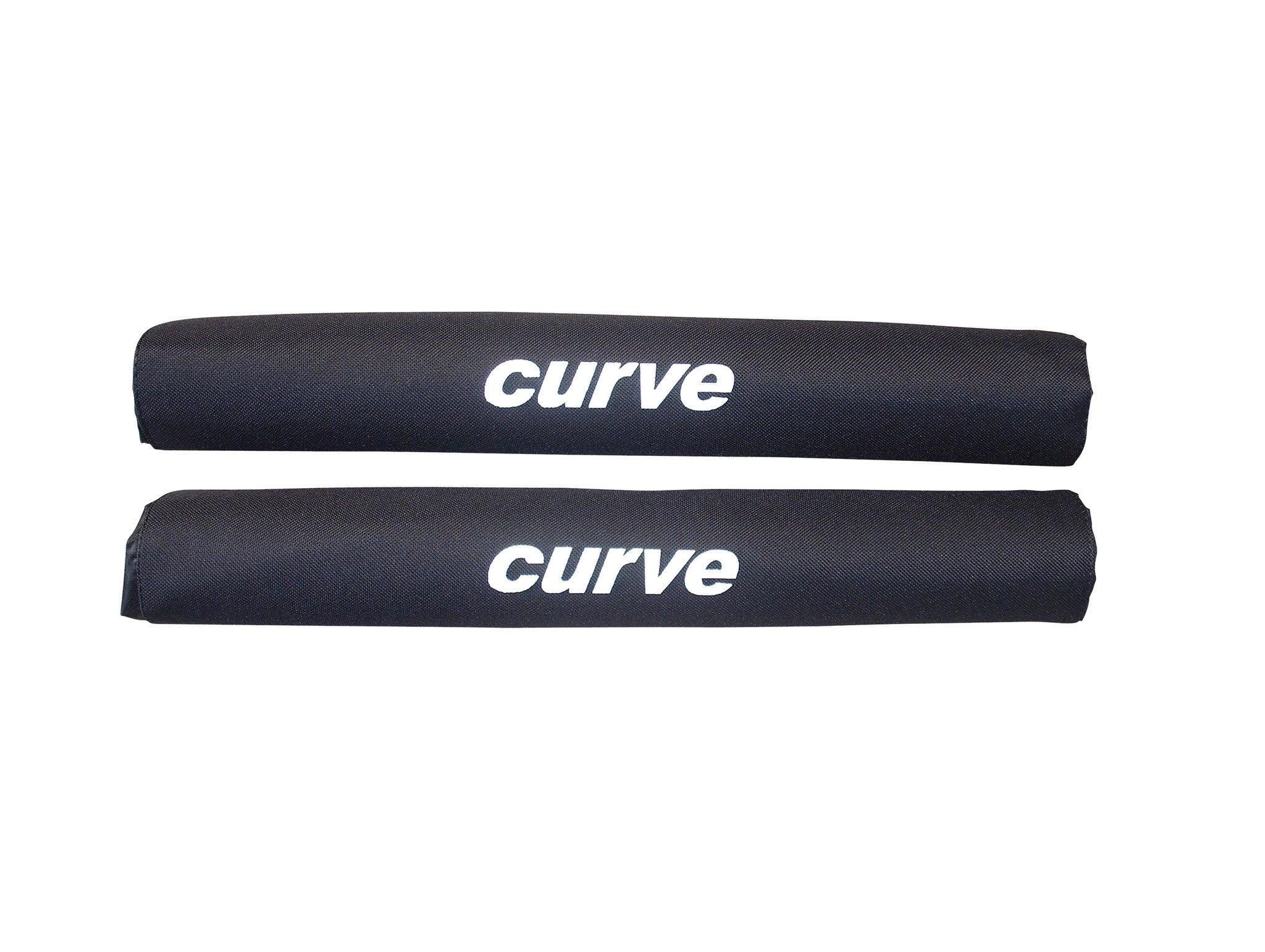 Curve Roof Rack Pads Round - Black - Single 17"