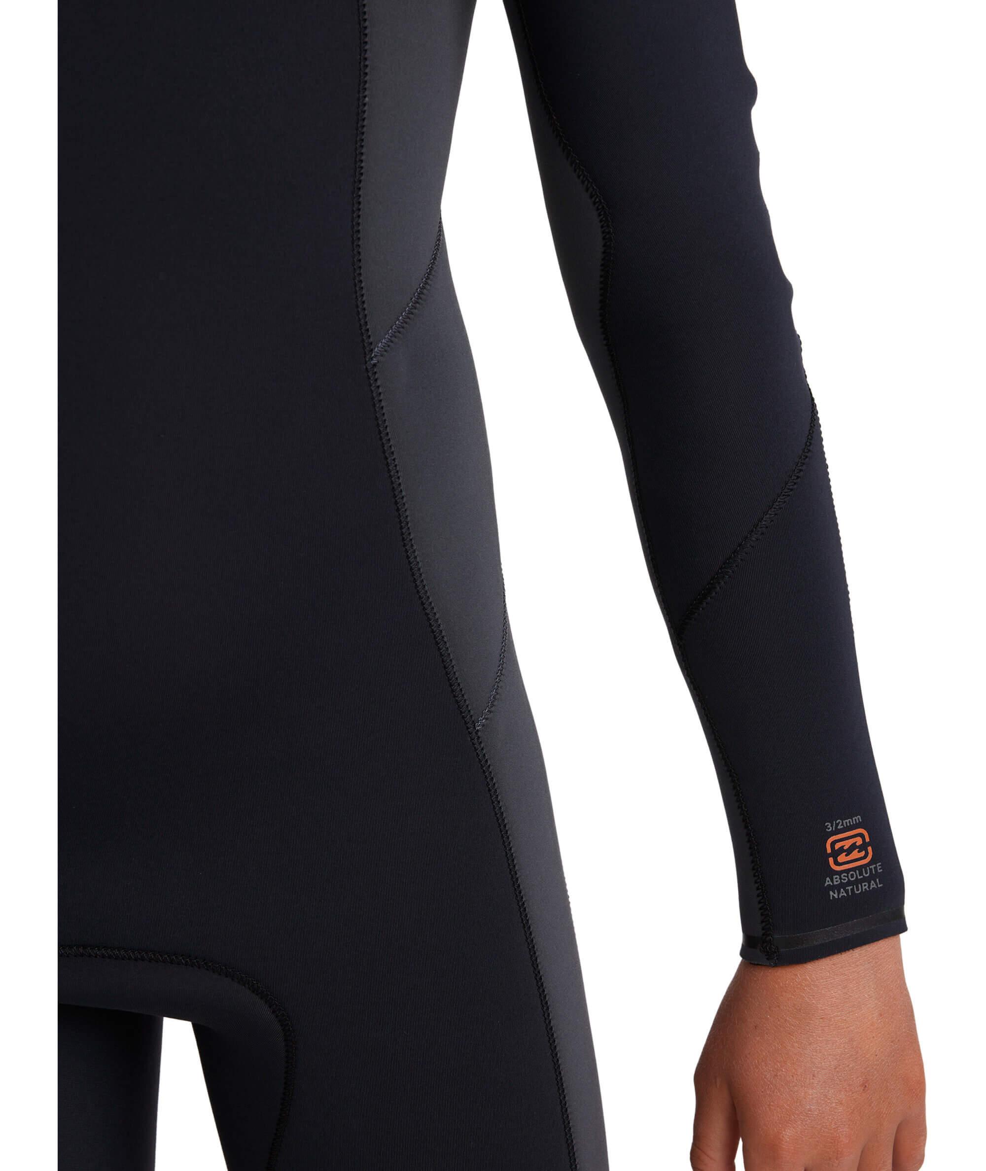 Boys 6-16 3/2mm Absolute Natural Chest Zip Steamer Wetsuit