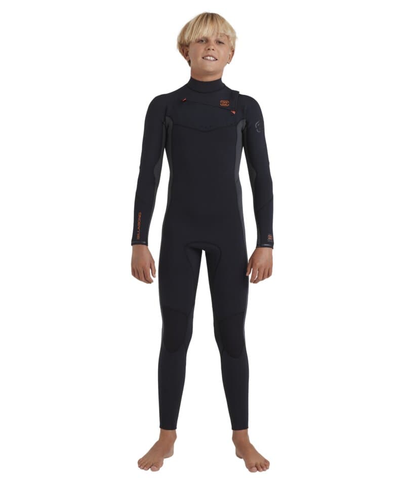 Boys 6-16 3/2mm Absolute Natural Chest Zip Steamer Wetsuit