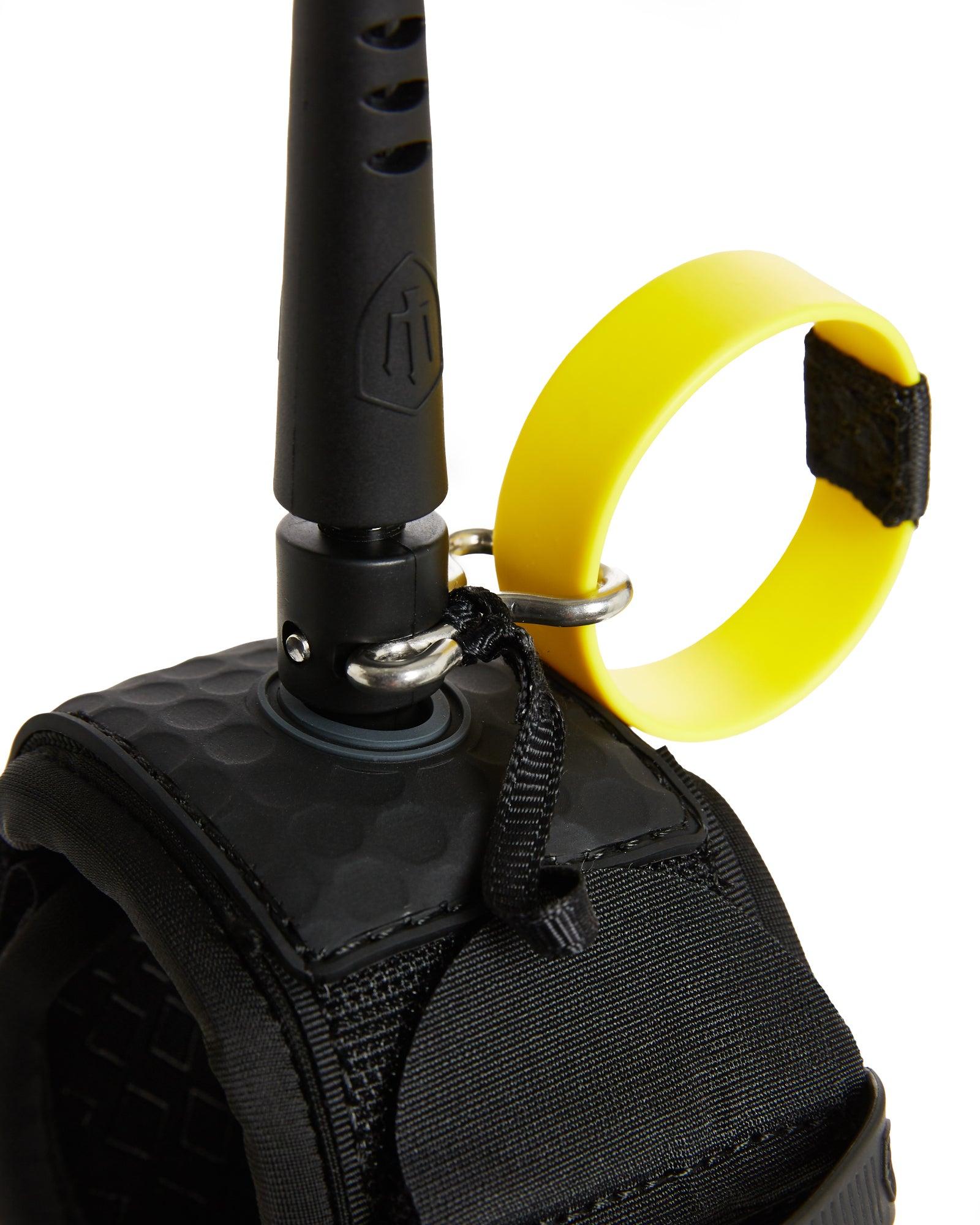 Black yellow cuff detail
