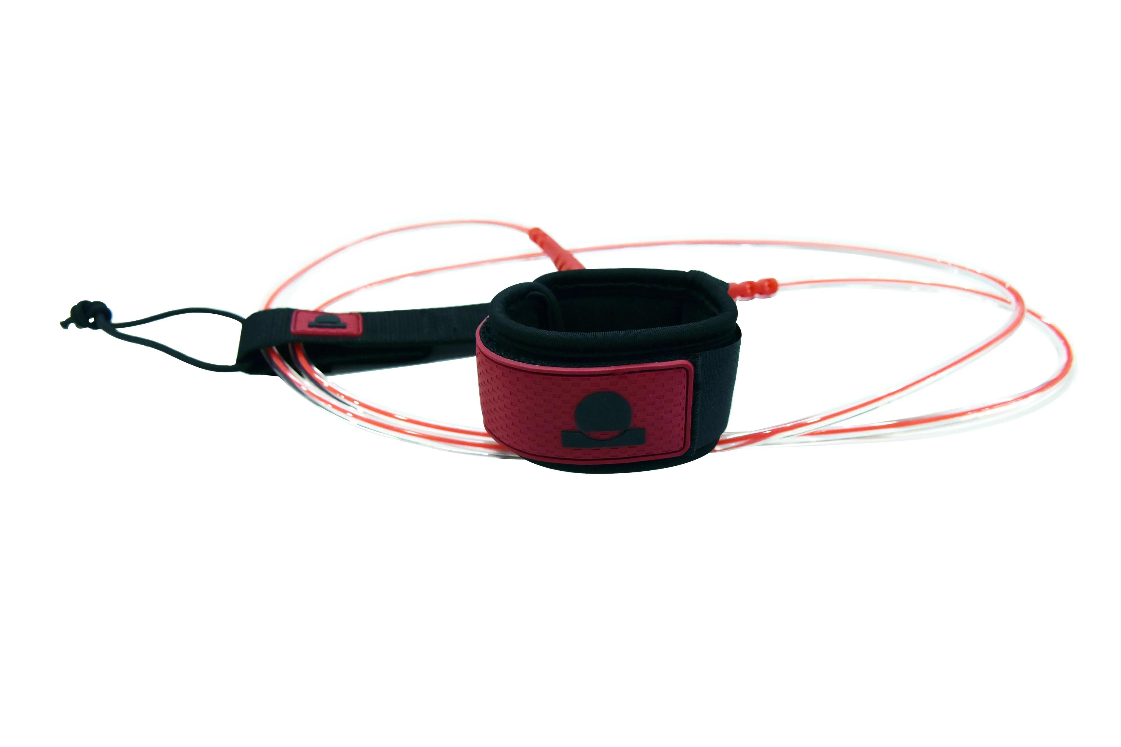 Summer vibes Session 5ft Surfboard Leash Leg rope - Red Clear - Summer vibes