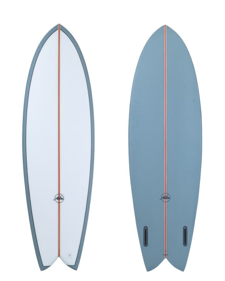 Keel Twin PU + PVCP - Blue (Aloha) - 5' 8" x 20 1/2" x 2 3/8" x 31.1L - Futures 1