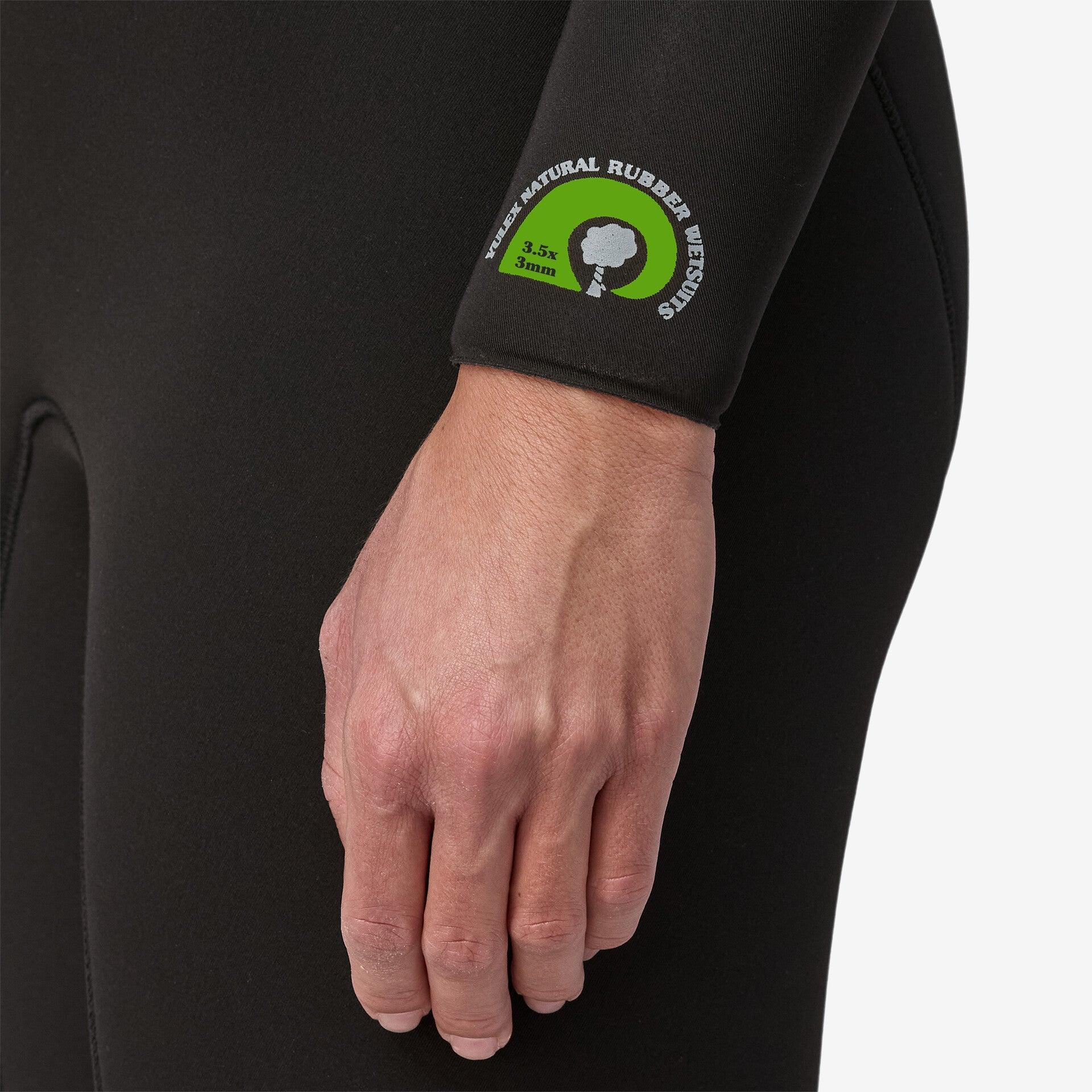 Close-up of front zipper