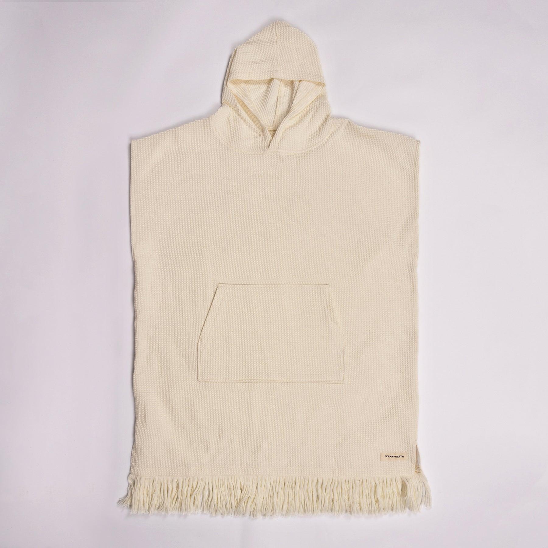 Front view of Antique White Poncho