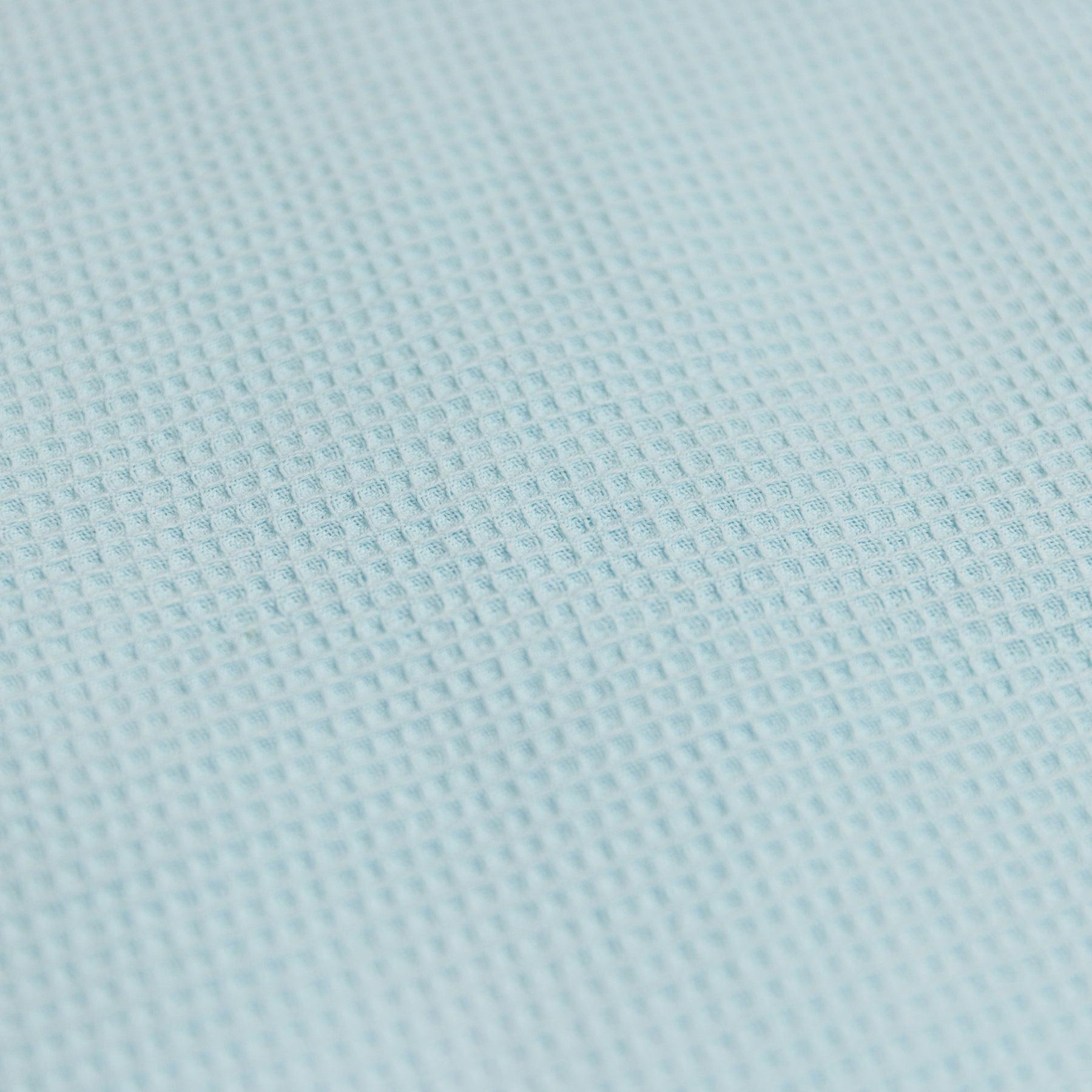 Fabric detail of Bleached Aqua Poncho