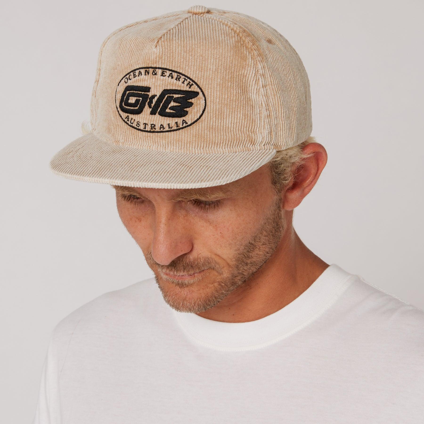 Almond Heritage Cap Worn Side