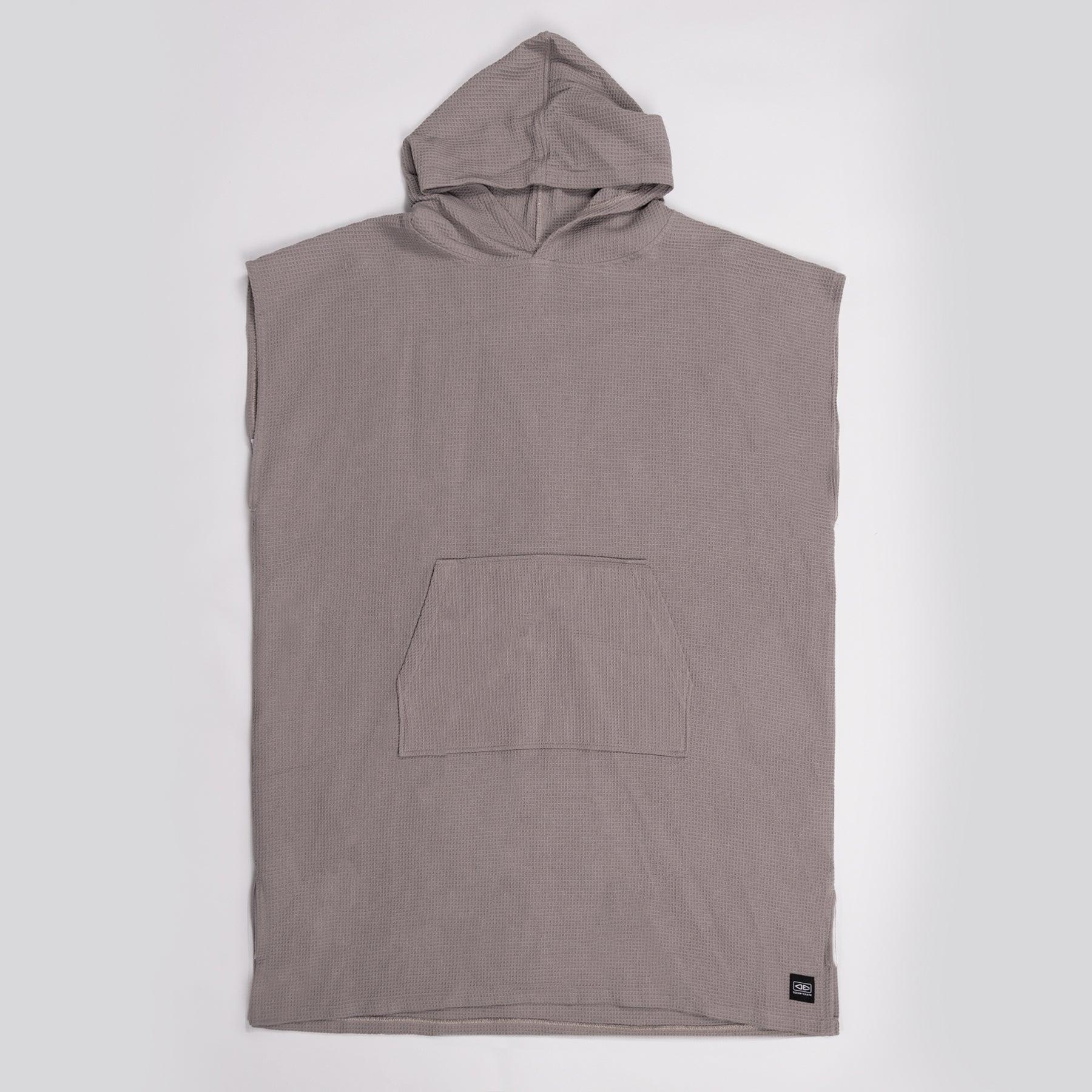 Fog Waffle Poncho Front View