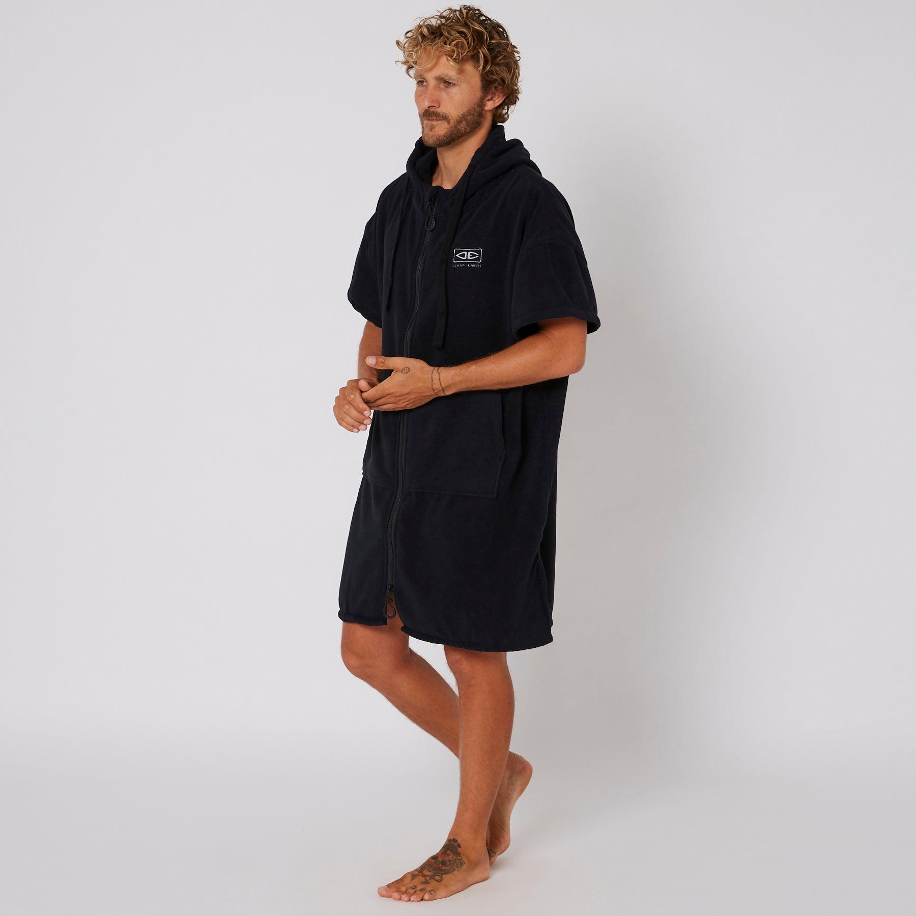 Side view of poncho
