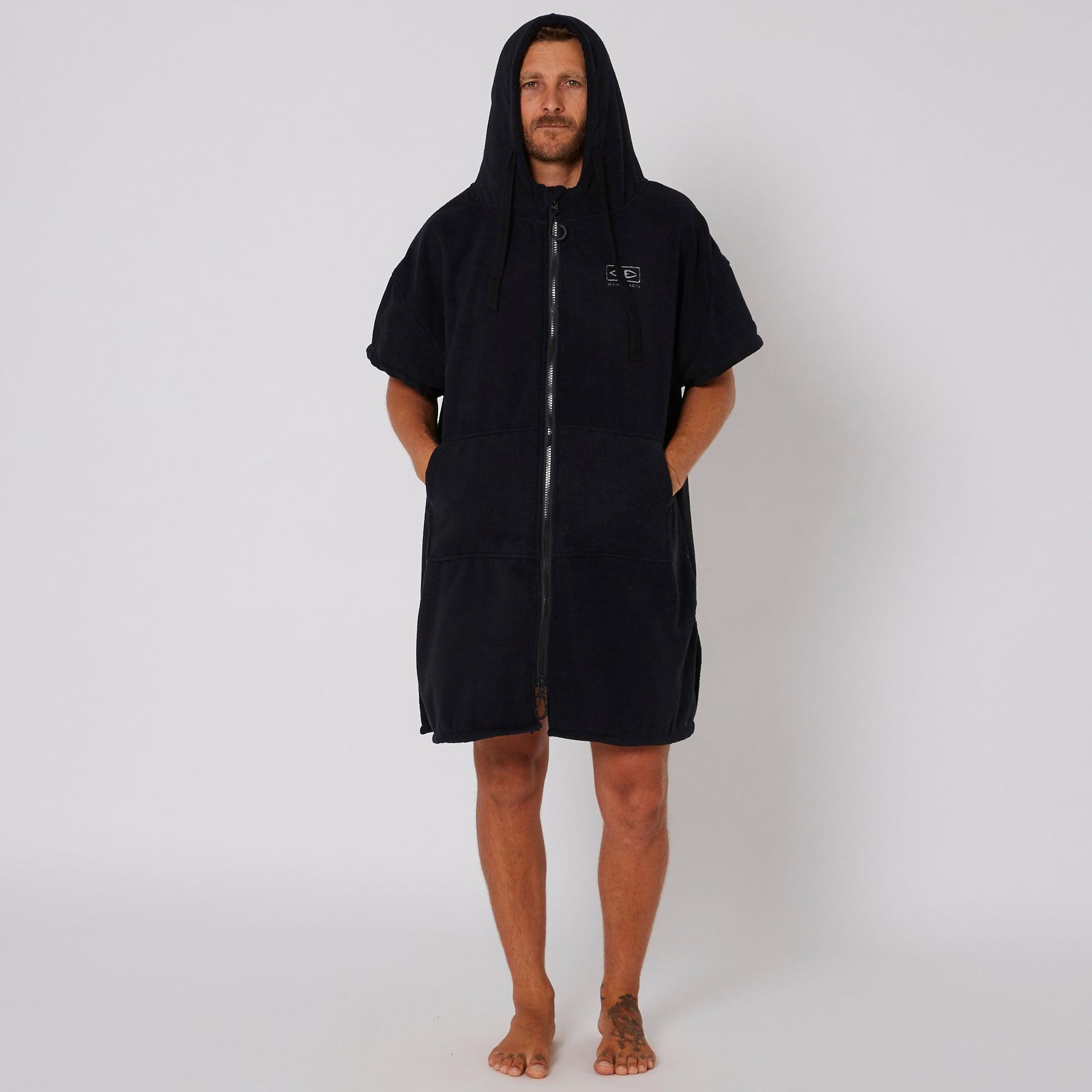 Front view with hood