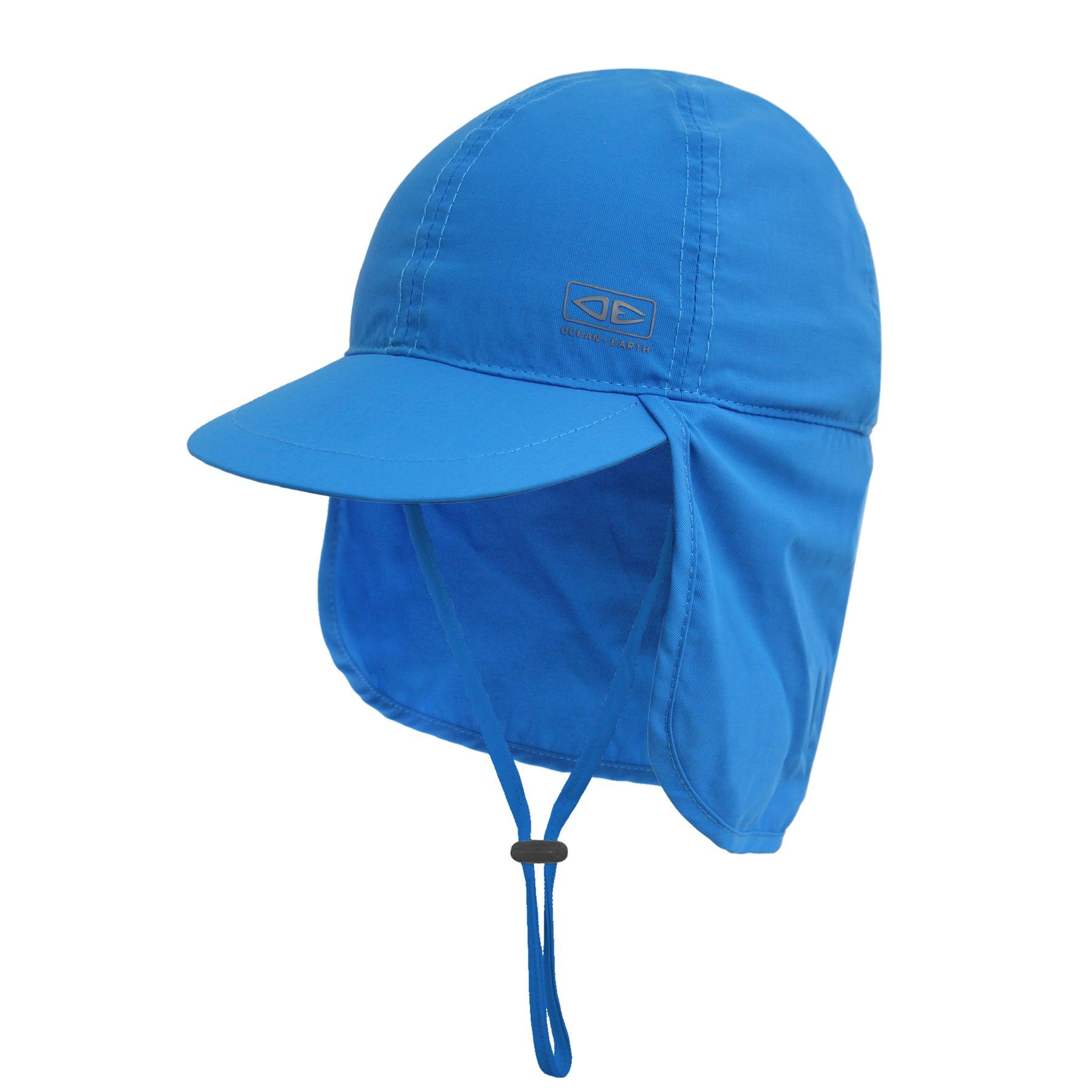 Front view of blue hat