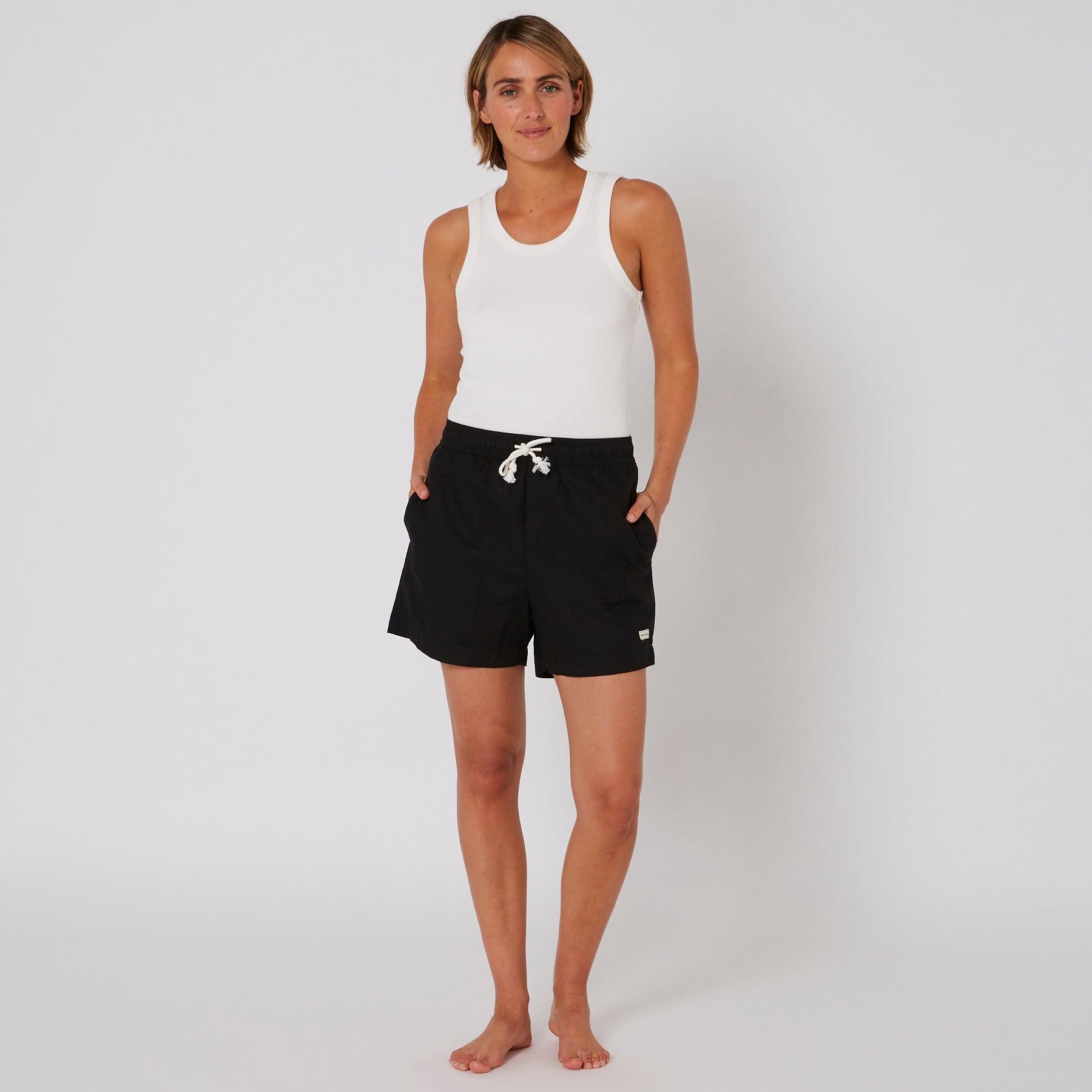 Model wearing Harper Linen Short