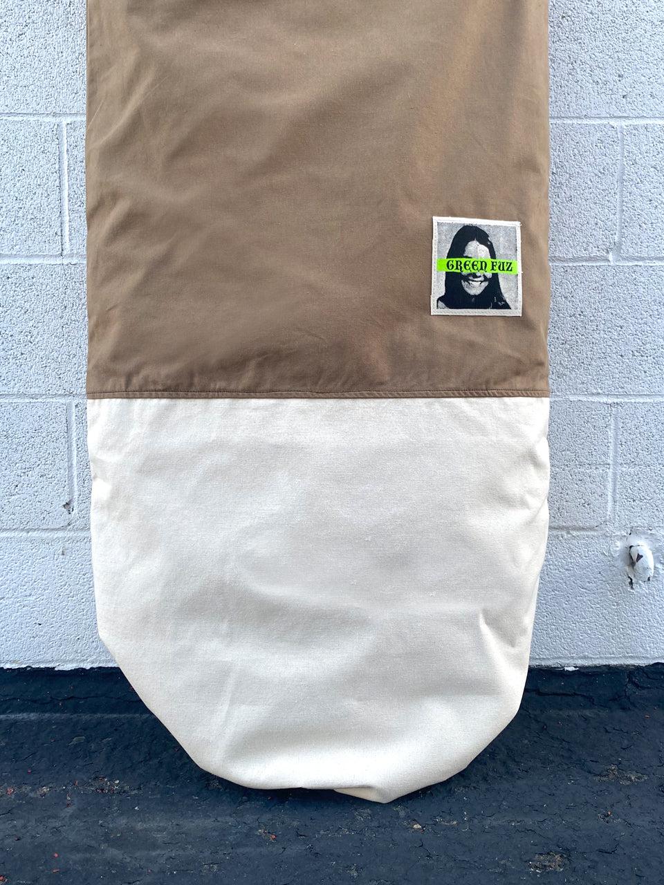 Green Fuz Stone Age Canvas Board Bag Detail'