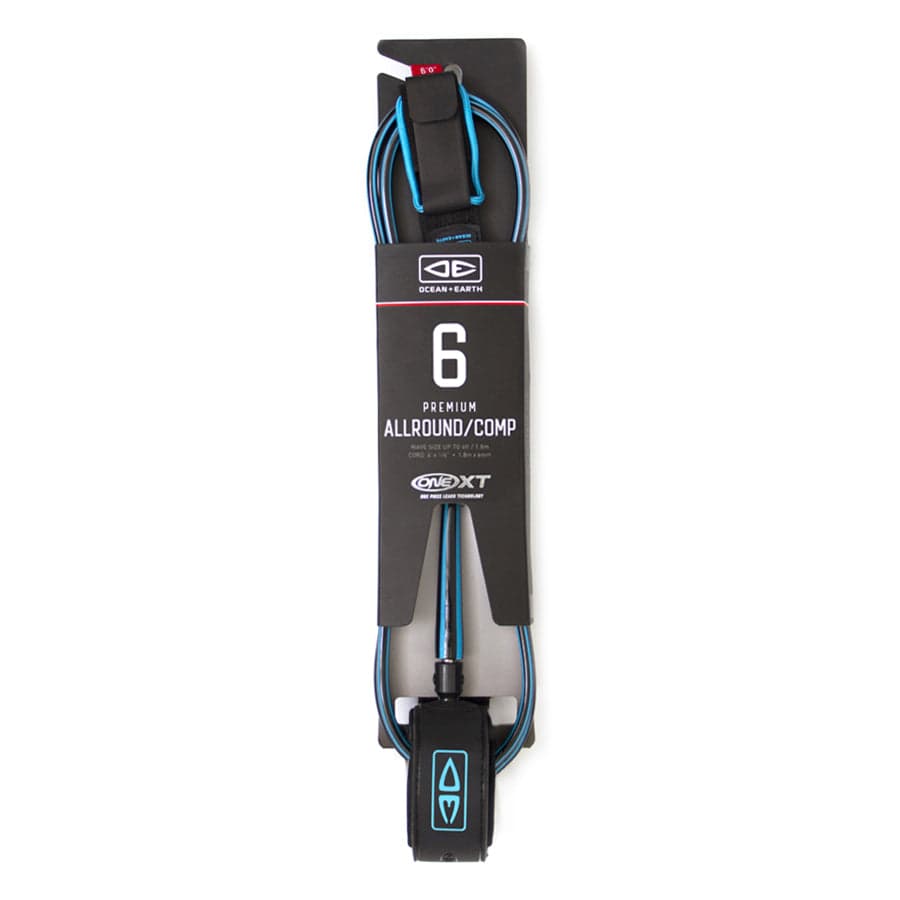 Surfboard Leash | Premium Allround Comp - 6ft | Ocean and Earth