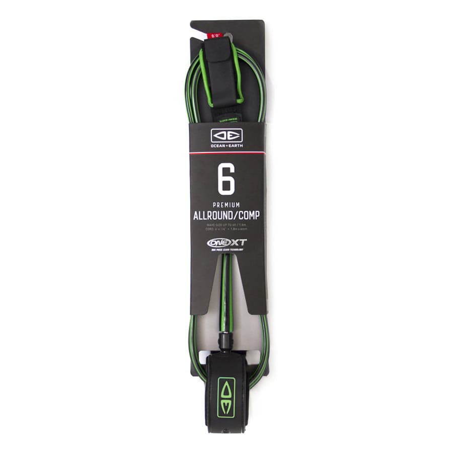 Surfboard Leash | Premium Allround Comp - 6ft | Ocean and Earth