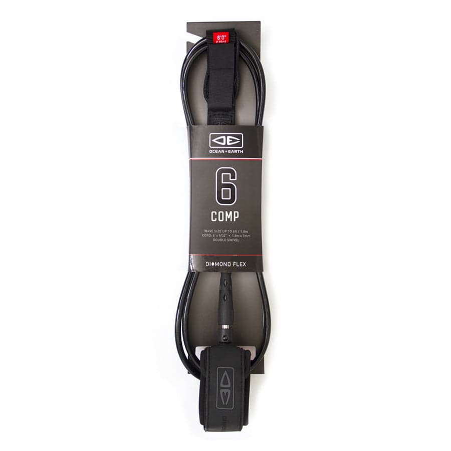 Surfboard Leash | Diamond Flex Comp - 6ft | Ocean and Earth