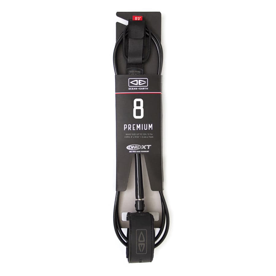 Black leash in packaging