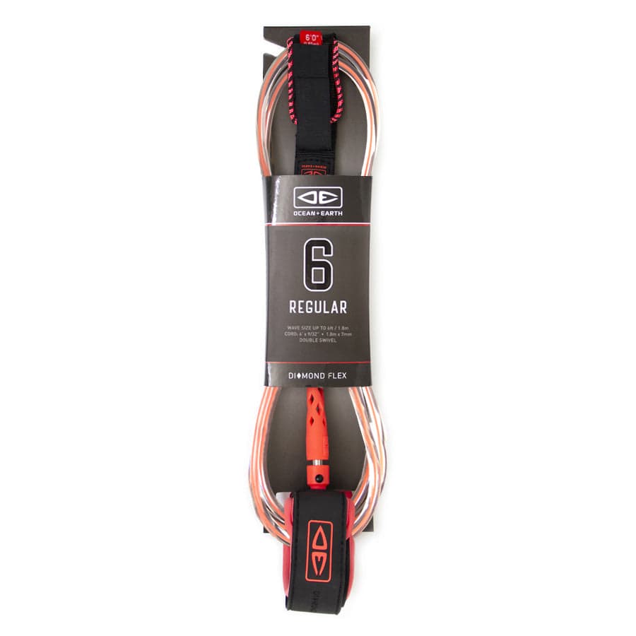 Surfboard Leash | Diamond Flex Regular - 6ft | Ocean and Earth