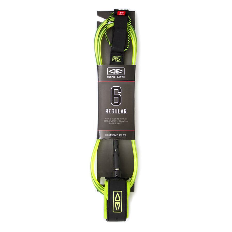 Surfboard Leash | Diamond Flex Regular - 6ft | Ocean and Earth