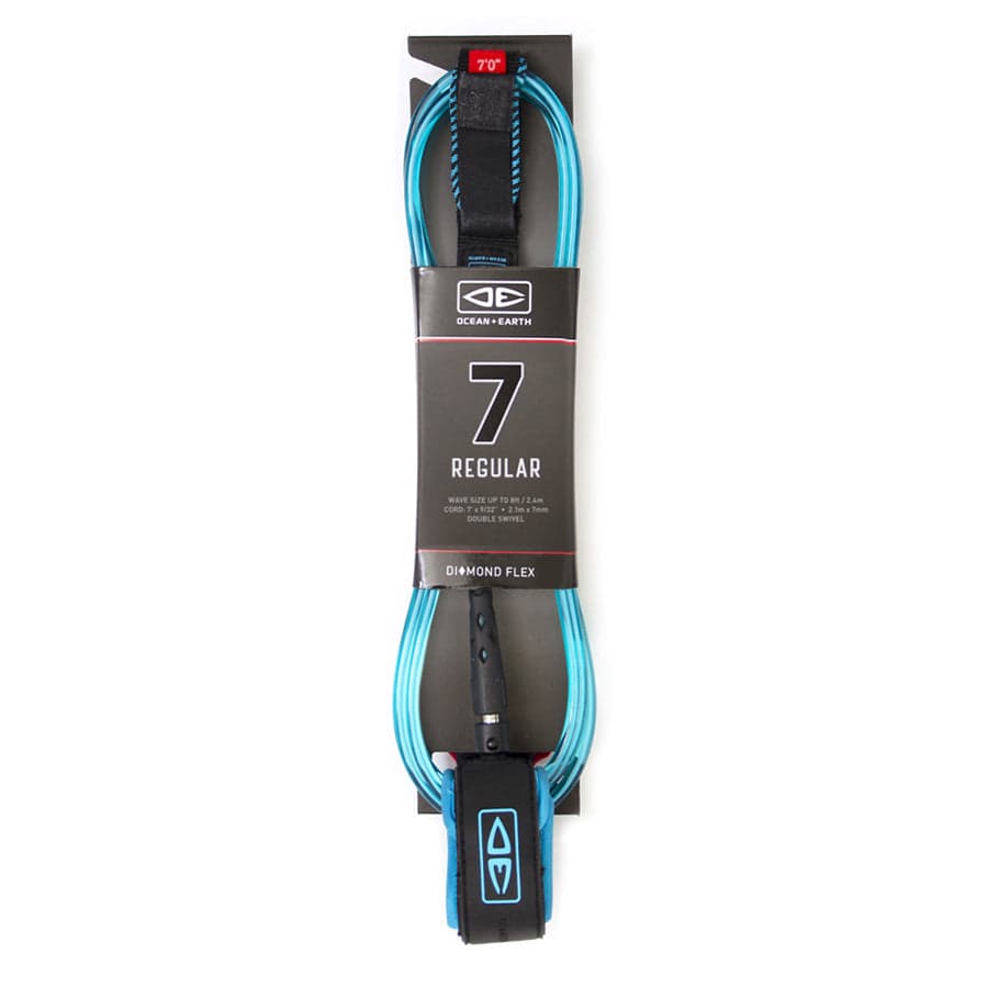 Surfboard Leash | Diamond Flex Regular - 7ft | Ocean and Earth