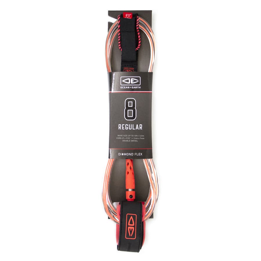 Surfboard Leash | Diamond Flex Regular - 8ft | Ocean and Earth