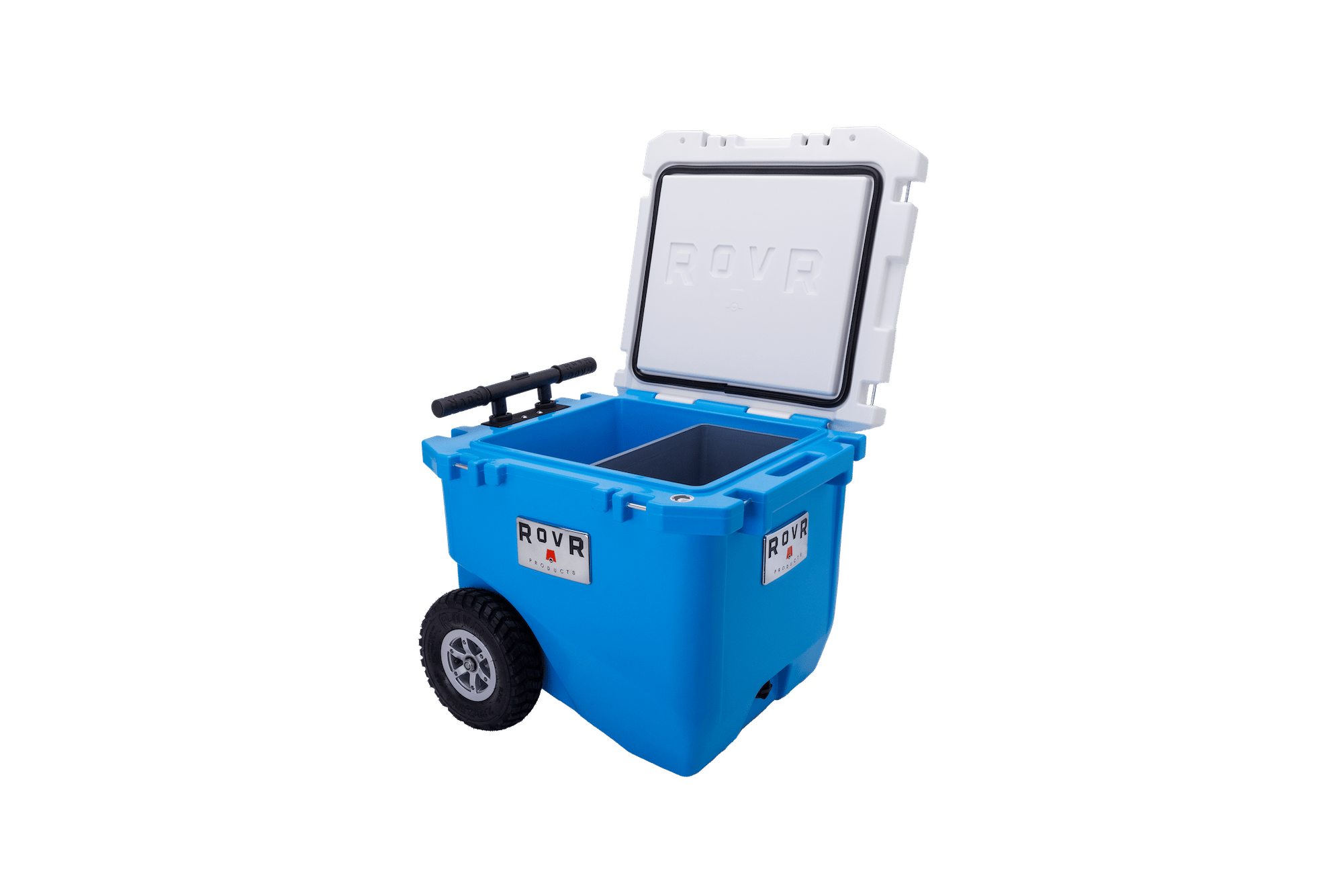 Bluebird cooler open lid