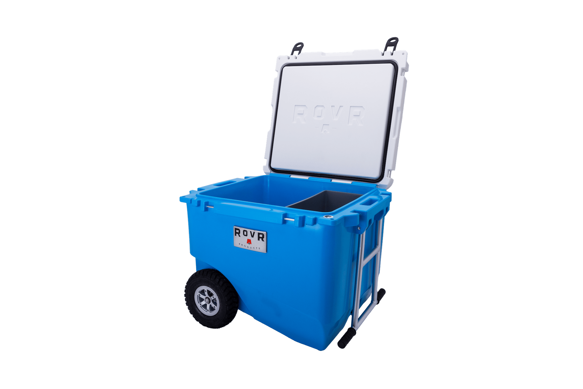 Bluebird cooler open lid