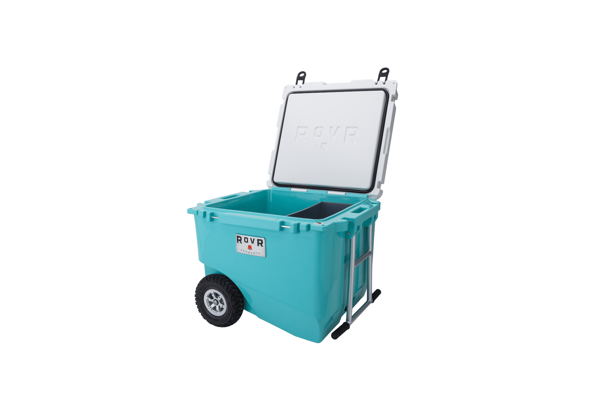 Glacier cooler open lid