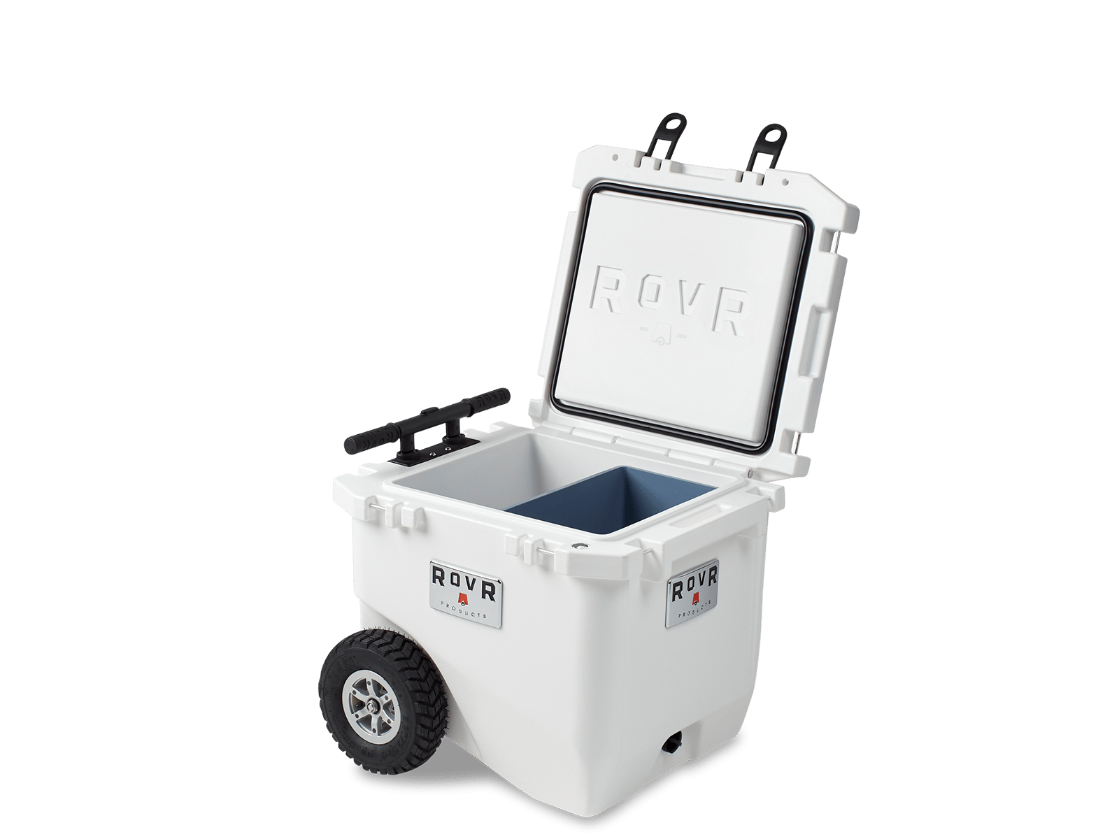 Powder cooler lid open
