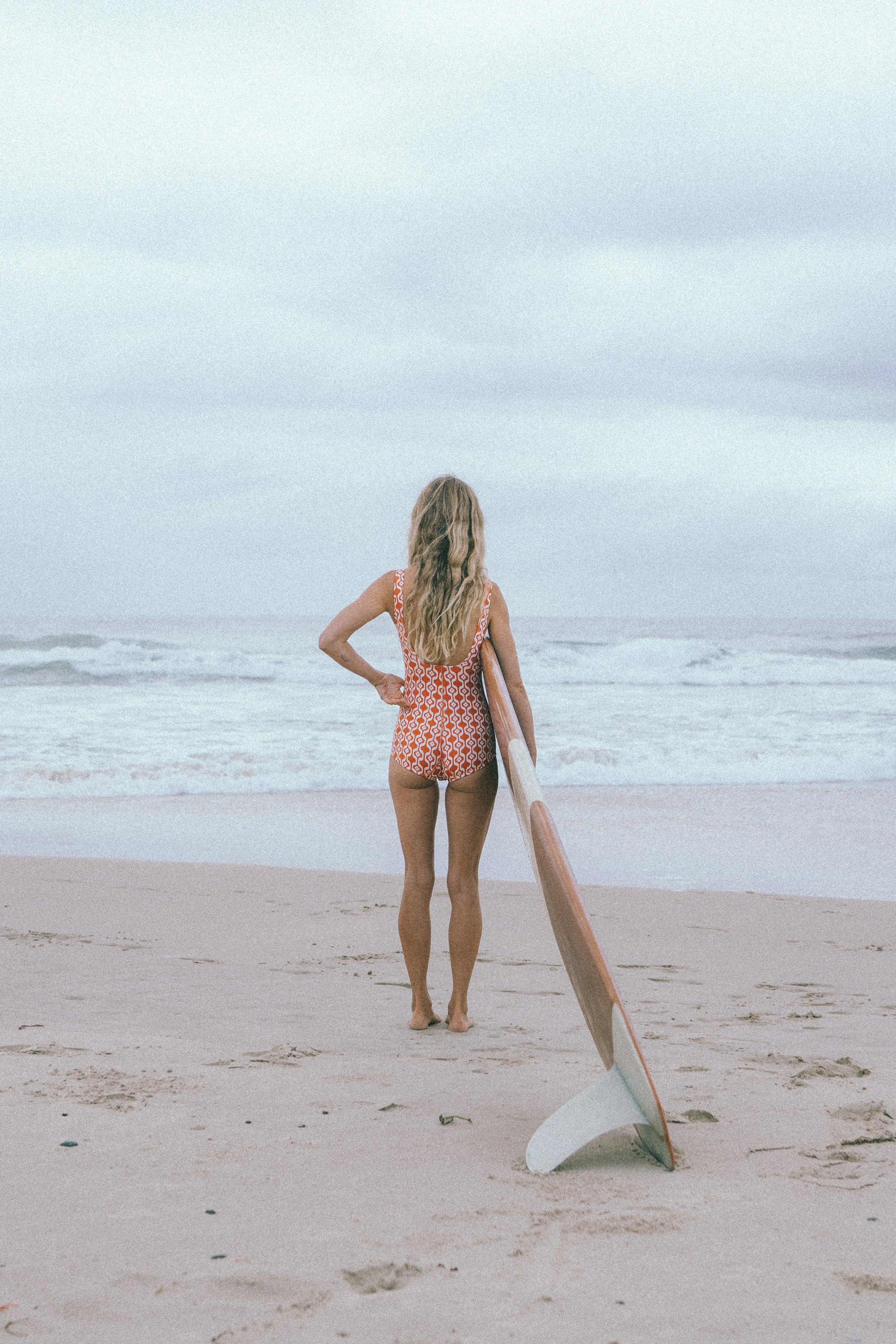 Cindy Foxy swimsuit on beach