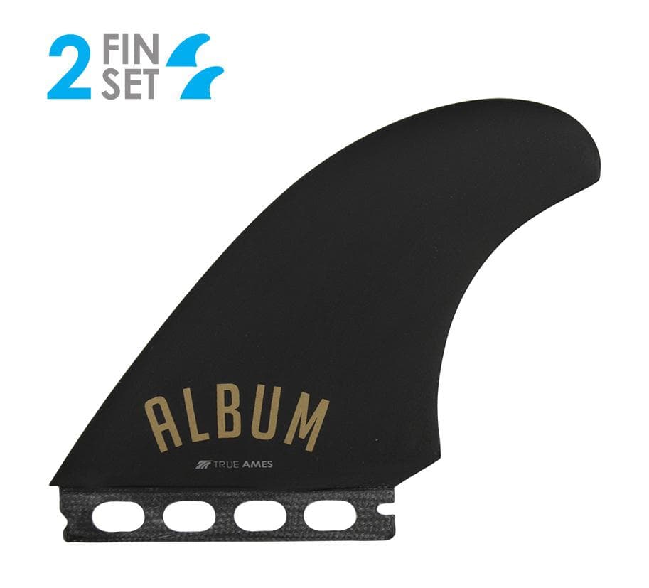 True Ames Album Twin Black Surfboard Fin - Futures