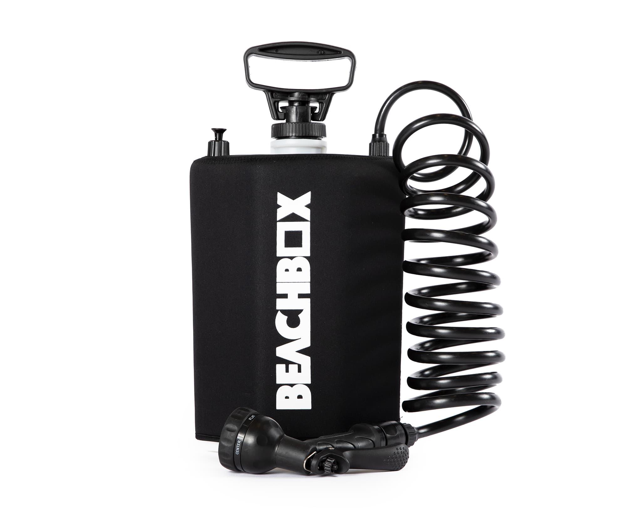 Beachbox Portable Shower tank and spray gun
