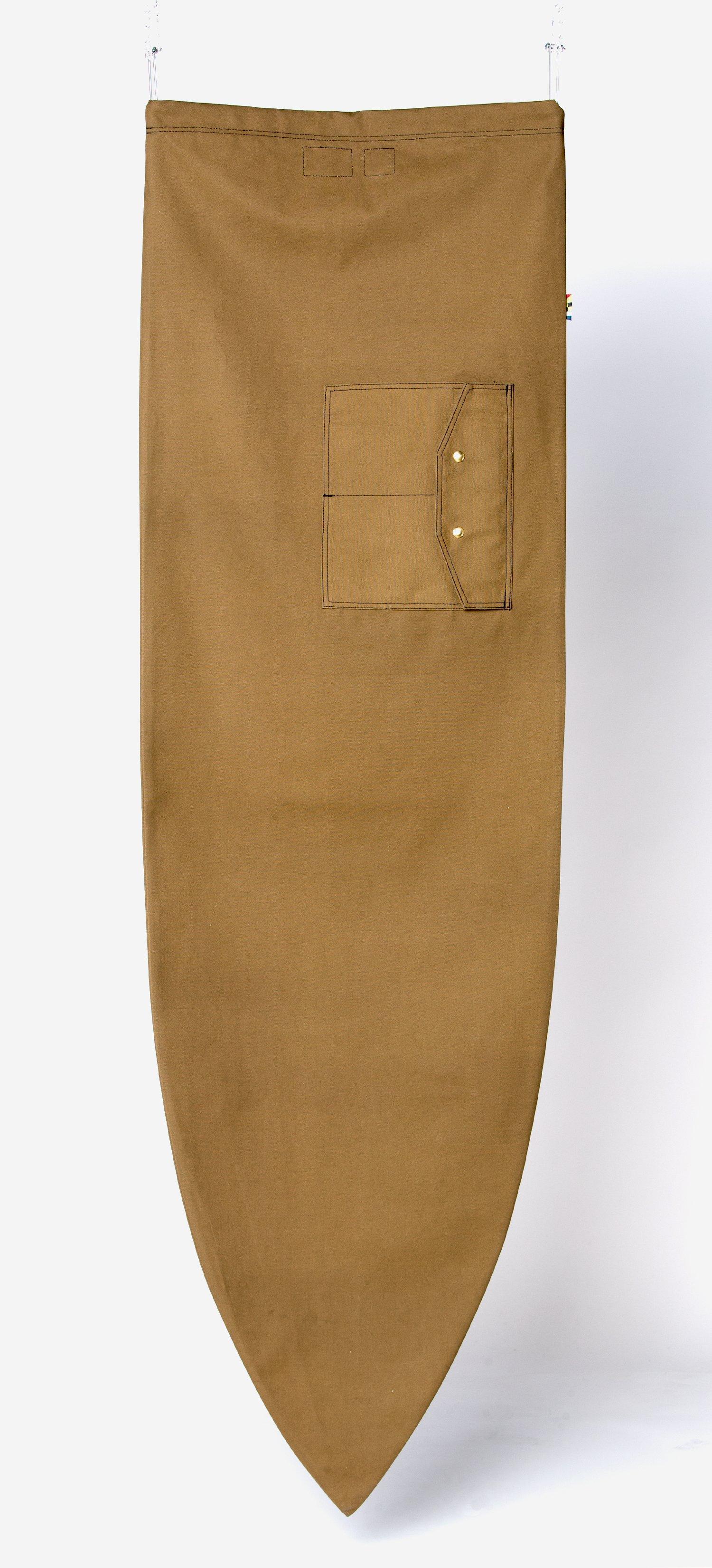 Ola Canvas Shortboard Surfboard Bag - Brown