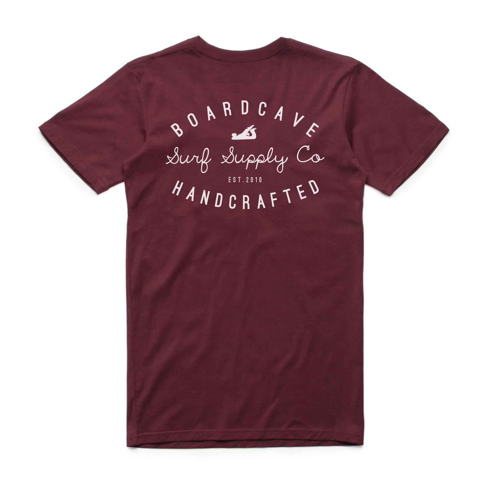 Handcrafted Tee - Burgundy 2