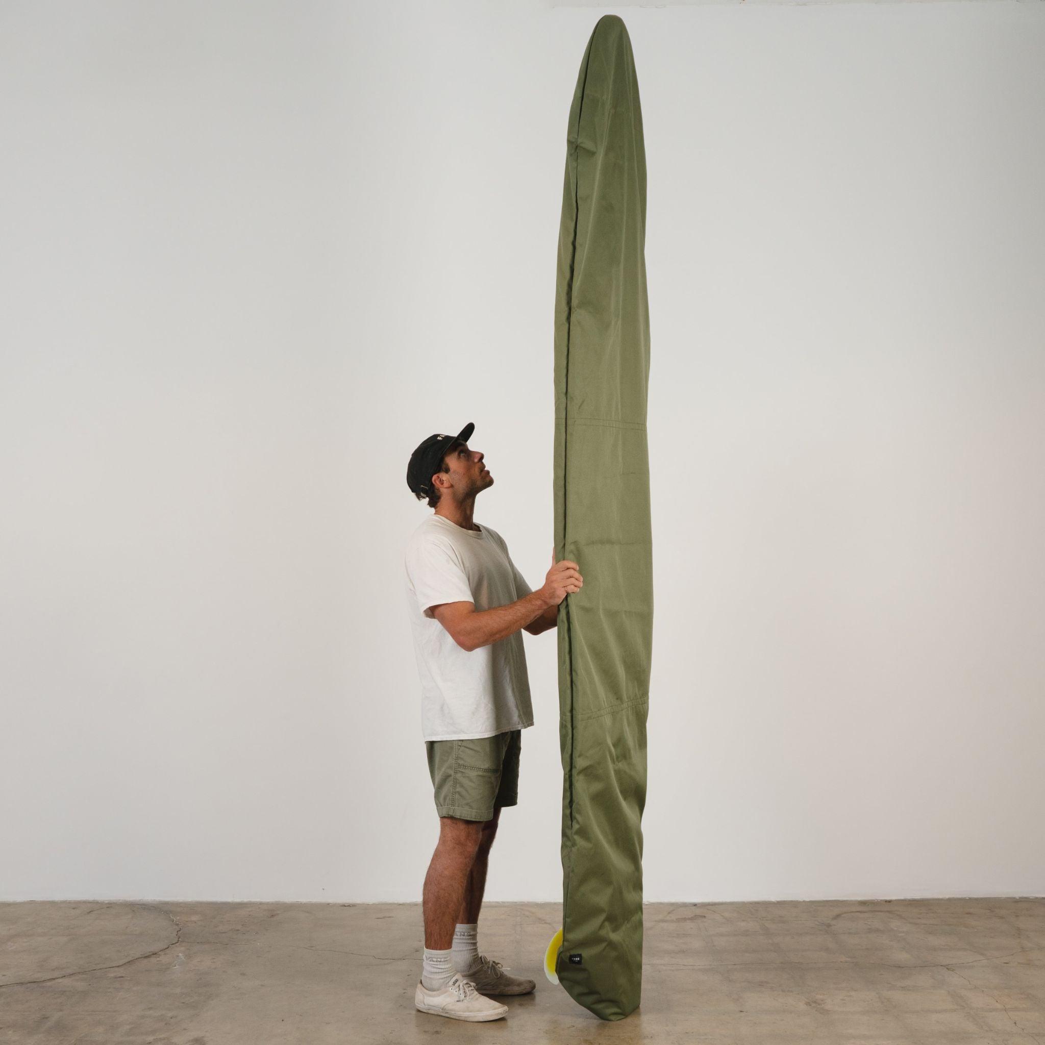 Olive Drab Canvas Surfboard Bag