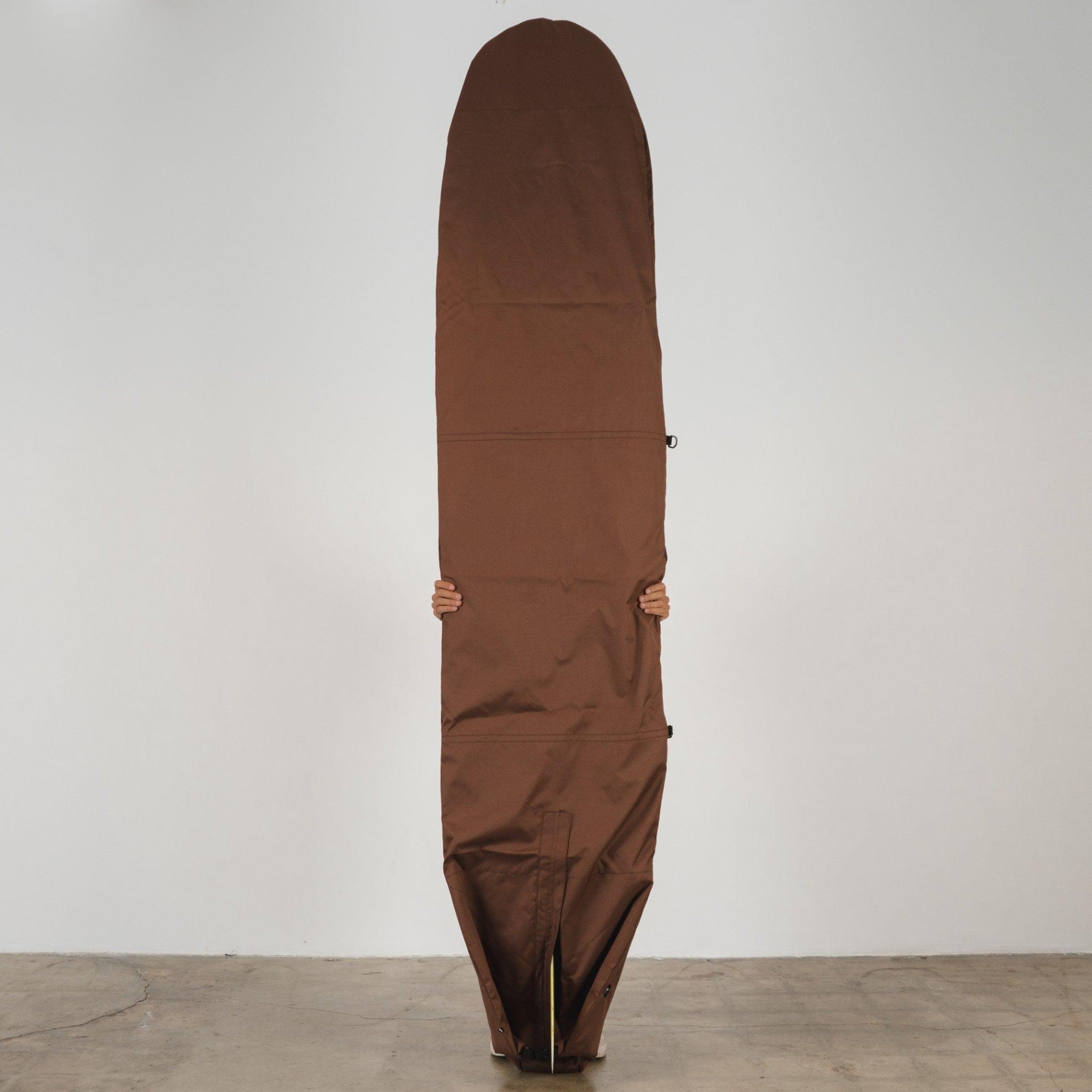 Seal Brown Canvas Surfboard Bag