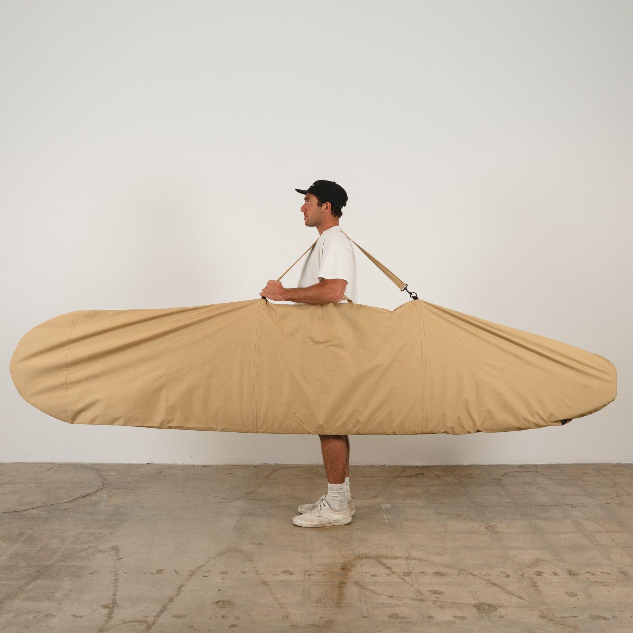 Harbor Tan Canvas Surfboard Bag