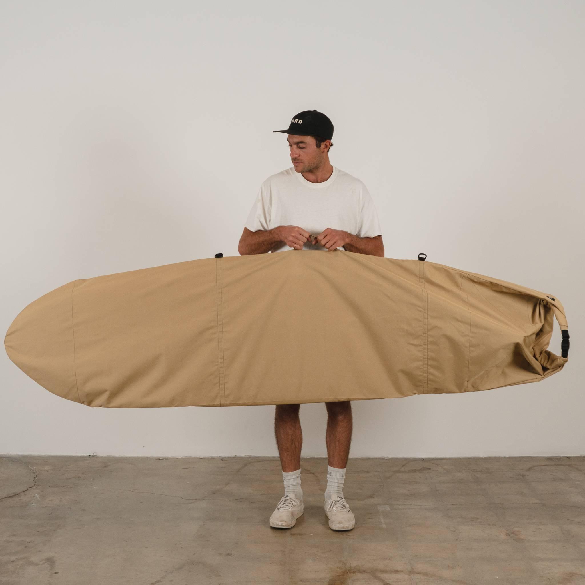 Harbor Tan Canvas Surfboard Bag
